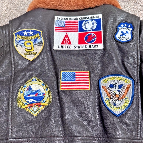 TOP GUN® 1.0 OFFICIAL KIDS LEATHER JACKET - Picture 4 of 4